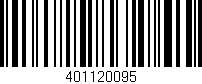 Código de barras (EAN, GTIN, SKU, ISBN): '401120095'