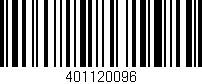 Código de barras (EAN, GTIN, SKU, ISBN): '401120096'