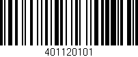 Código de barras (EAN, GTIN, SKU, ISBN): '401120101'