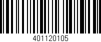 Código de barras (EAN, GTIN, SKU, ISBN): '401120105'