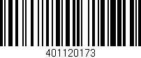 Código de barras (EAN, GTIN, SKU, ISBN): '401120173'