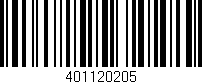 Código de barras (EAN, GTIN, SKU, ISBN): '401120205'