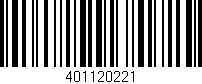 Código de barras (EAN, GTIN, SKU, ISBN): '401120221'