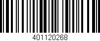 Código de barras (EAN, GTIN, SKU, ISBN): '401120268'