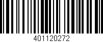 Código de barras (EAN, GTIN, SKU, ISBN): '401120272'