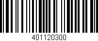 Código de barras (EAN, GTIN, SKU, ISBN): '401120300'