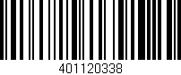 Código de barras (EAN, GTIN, SKU, ISBN): '401120338'