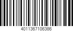 Código de barras (EAN, GTIN, SKU, ISBN): '4011367106386'