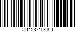 Código de barras (EAN, GTIN, SKU, ISBN): '4011367106393'