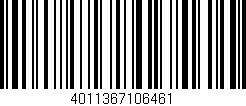 Código de barras (EAN, GTIN, SKU, ISBN): '4011367106461'