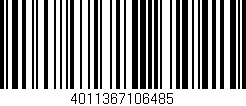 Código de barras (EAN, GTIN, SKU, ISBN): '4011367106485'