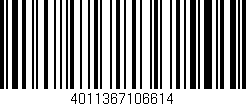 Código de barras (EAN, GTIN, SKU, ISBN): '4011367106614'