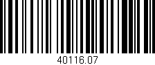 Código de barras (EAN, GTIN, SKU, ISBN): '40116.07'