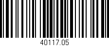 Código de barras (EAN, GTIN, SKU, ISBN): '40117.05'