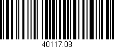 Código de barras (EAN, GTIN, SKU, ISBN): '40117.08'