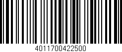 Código de barras (EAN, GTIN, SKU, ISBN): '4011700422500'