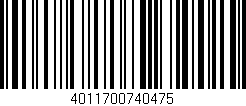 Código de barras (EAN, GTIN, SKU, ISBN): '4011700740475'