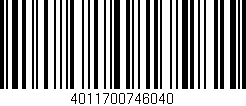 Código de barras (EAN, GTIN, SKU, ISBN): '4011700746040'