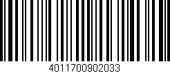 Código de barras (EAN, GTIN, SKU, ISBN): '4011700902033'