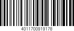 Código de barras (EAN, GTIN, SKU, ISBN): '4011700919178'