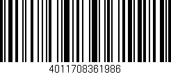 Código de barras (EAN, GTIN, SKU, ISBN): '4011708361986'