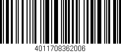 Código de barras (EAN, GTIN, SKU, ISBN): '4011708362006'