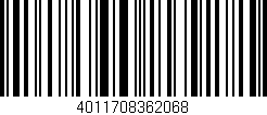 Código de barras (EAN, GTIN, SKU, ISBN): '4011708362068'