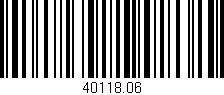 Código de barras (EAN, GTIN, SKU, ISBN): '40118.06'