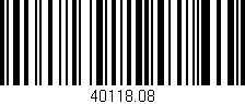 Código de barras (EAN, GTIN, SKU, ISBN): '40118.08'