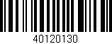 Código de barras (EAN, GTIN, SKU, ISBN): '40120130'