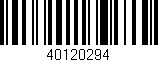 Código de barras (EAN, GTIN, SKU, ISBN): '40120294'