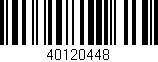 Código de barras (EAN, GTIN, SKU, ISBN): '40120448'