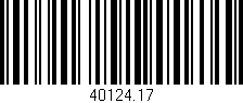 Código de barras (EAN, GTIN, SKU, ISBN): '40124.17'