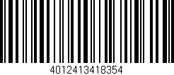 Código de barras (EAN, GTIN, SKU, ISBN): '4012413418354'