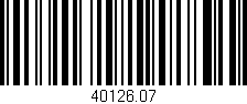 Código de barras (EAN, GTIN, SKU, ISBN): '40126.07'