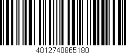 Código de barras (EAN, GTIN, SKU, ISBN): '4012740865180'