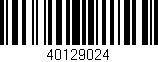 Código de barras (EAN, GTIN, SKU, ISBN): '40129024'