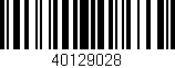 Código de barras (EAN, GTIN, SKU, ISBN): '40129028'