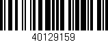 Código de barras (EAN, GTIN, SKU, ISBN): '40129159'