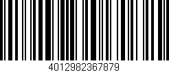 Código de barras (EAN, GTIN, SKU, ISBN): '4012982367879'