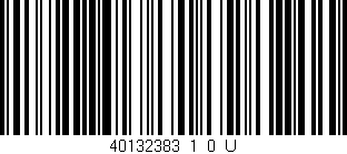 Código de barras (EAN, GTIN, SKU, ISBN): '40132383_1_0_U'