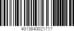 Código de barras (EAN, GTIN, SKU, ISBN): '4013640021717'