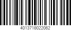 Código de barras (EAN, GTIN, SKU, ISBN): '4013718022062'