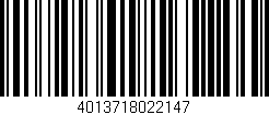 Código de barras (EAN, GTIN, SKU, ISBN): '4013718022147'