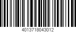 Código de barras (EAN, GTIN, SKU, ISBN): '4013718043012'