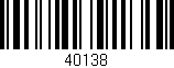 Código de barras (EAN, GTIN, SKU, ISBN): '40138'