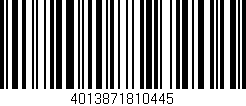 Código de barras (EAN, GTIN, SKU, ISBN): '4013871810445'