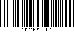 Código de barras (EAN, GTIN, SKU, ISBN): '4014162249142'