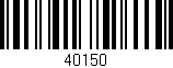 Código de barras (EAN, GTIN, SKU, ISBN): '40150'