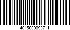 Código de barras (EAN, GTIN, SKU, ISBN): '4015000090711'